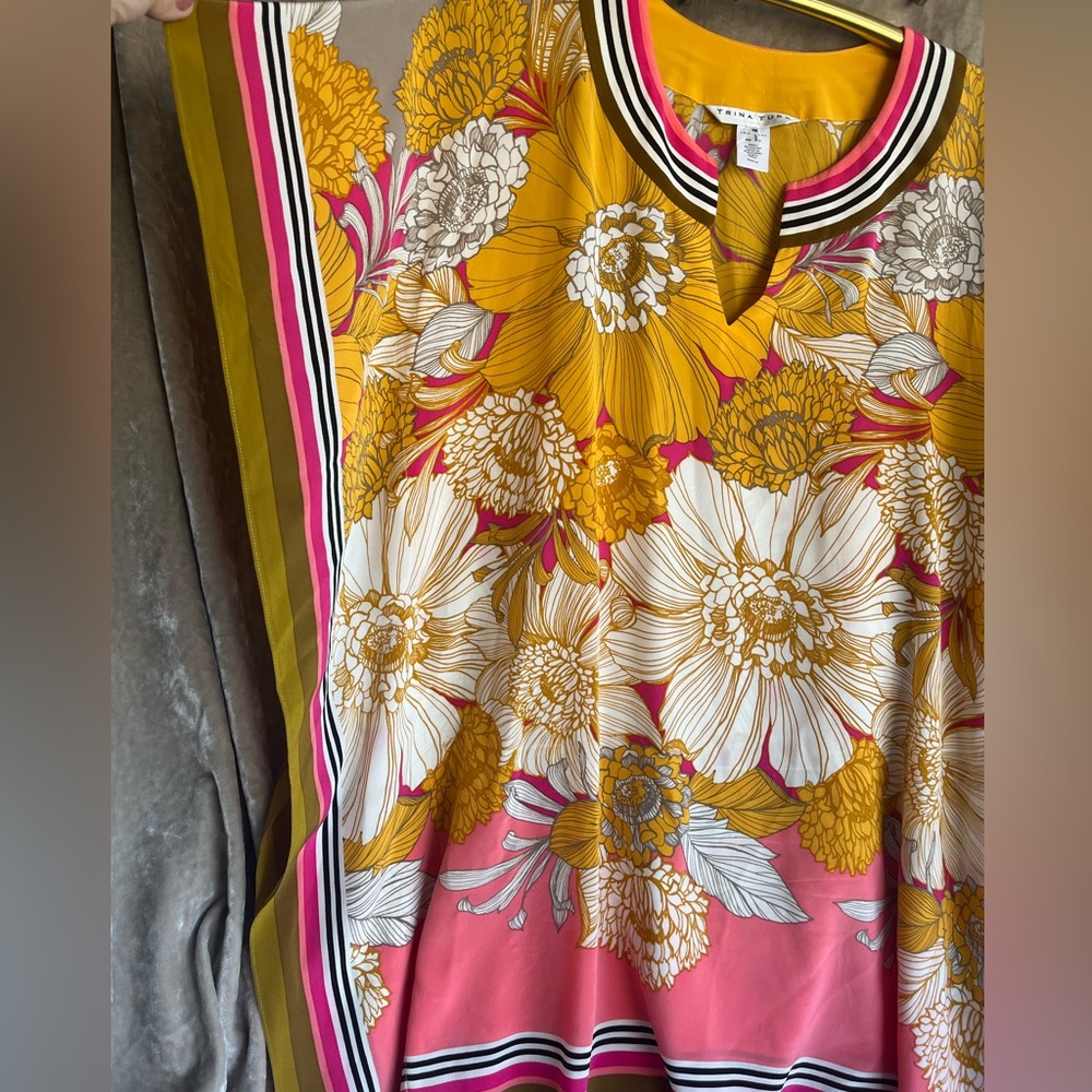 Trina Turk Theodora Silk Caftan Dress π΅xs/s - Picture 8 of 11